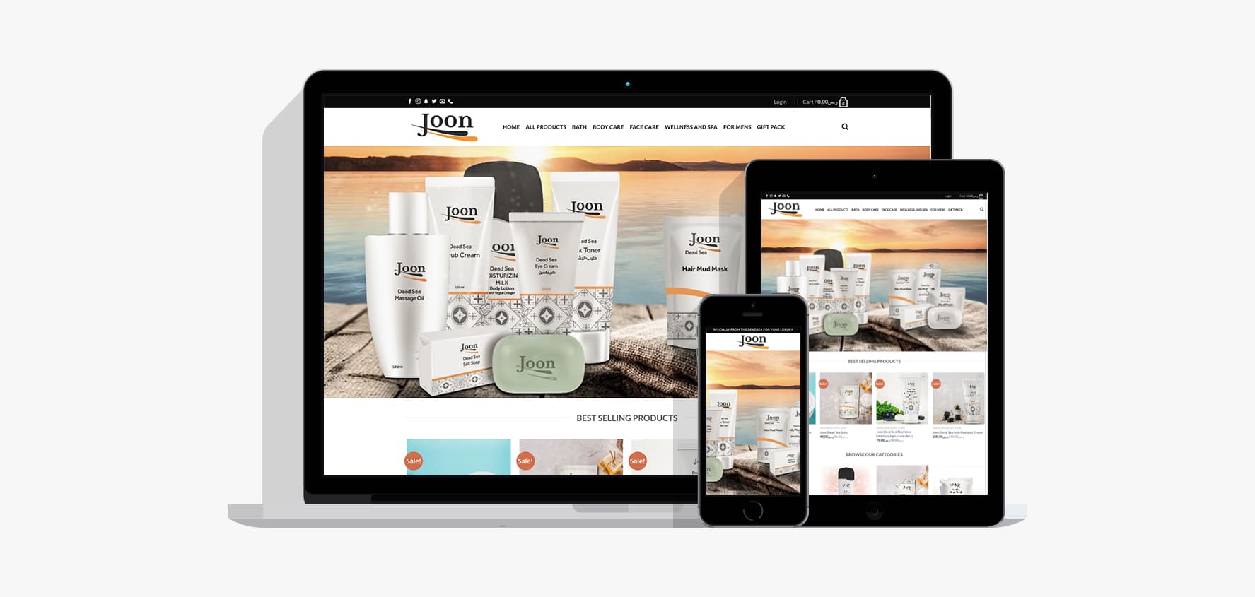 Joon Dead Sea Products Website